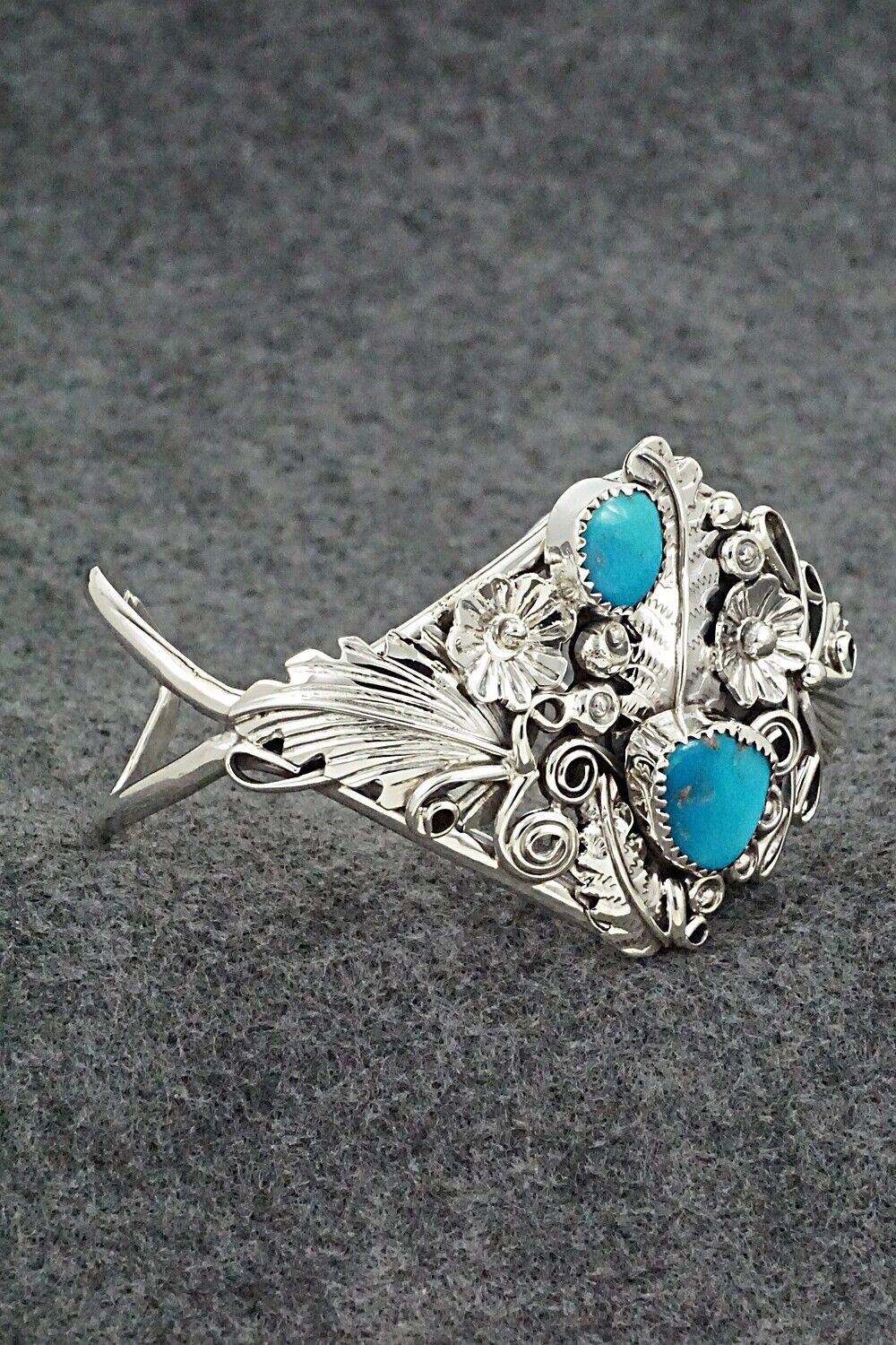 Turquoise and Sterling Silver Bracelet - Harry Yazzie