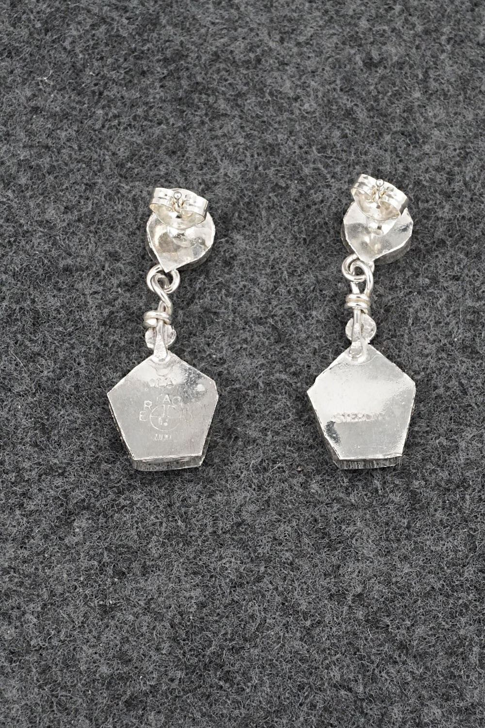Multi Stone Inlay & Sterling Silver Earrings - Ola Eriacho