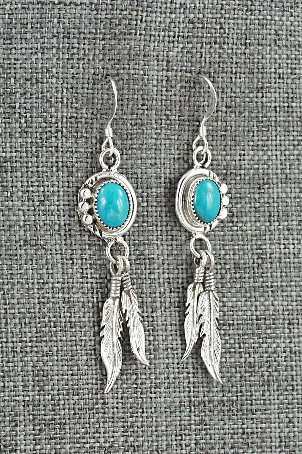Turquoise & Sterling Silver Earrings - Rita Largo
