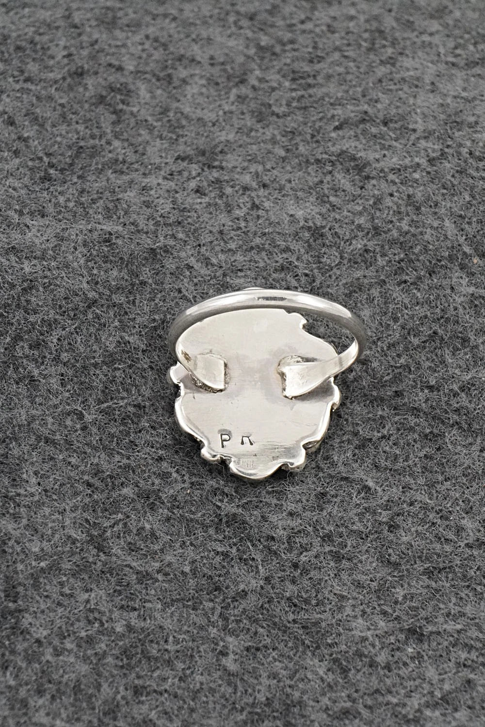 Turquoise & Sterling Silver Ring - Priscilla Reeder - Size 7.5