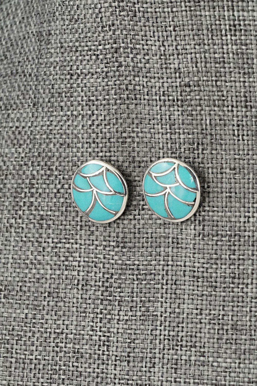 Turquoise & Sterling Silver Earrings - Orena Leekya
