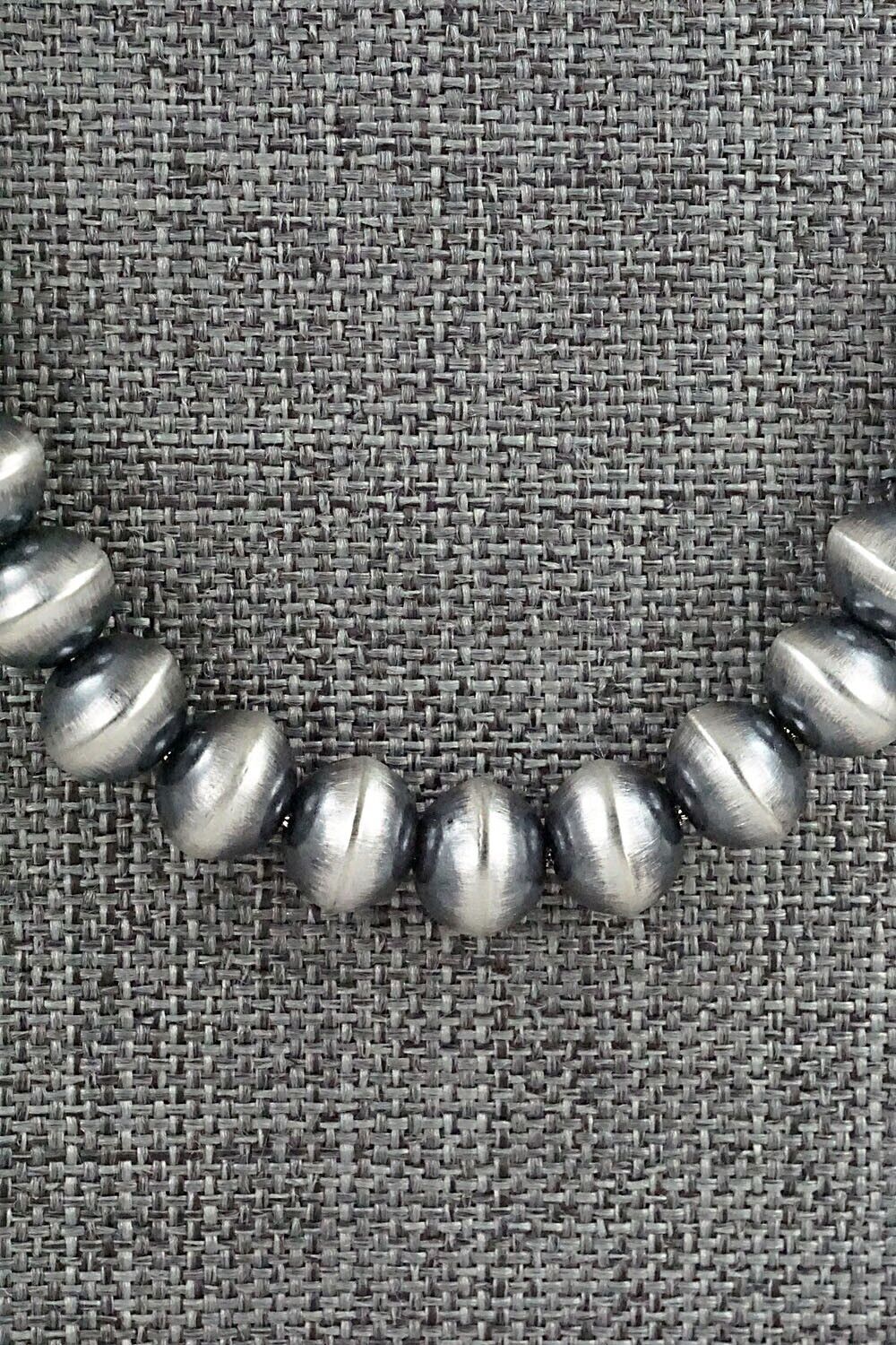 Sterling Silver Navajo Pearl Necklace 20" - Tonisha Haley