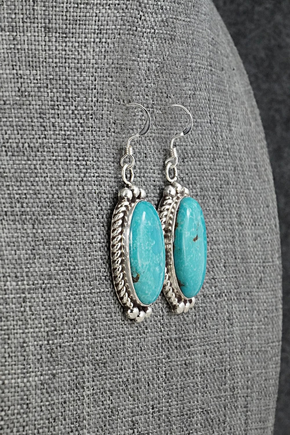 Turquoise & Sterling Silver Earrings - Antwone Brown