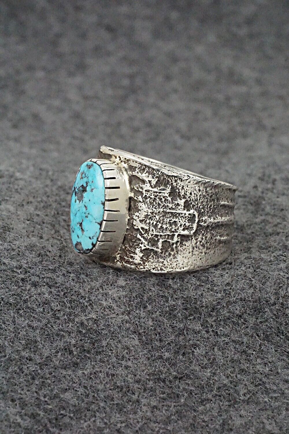 Turquoise & Sterling Silver Ring - Cody Begay - Size 12