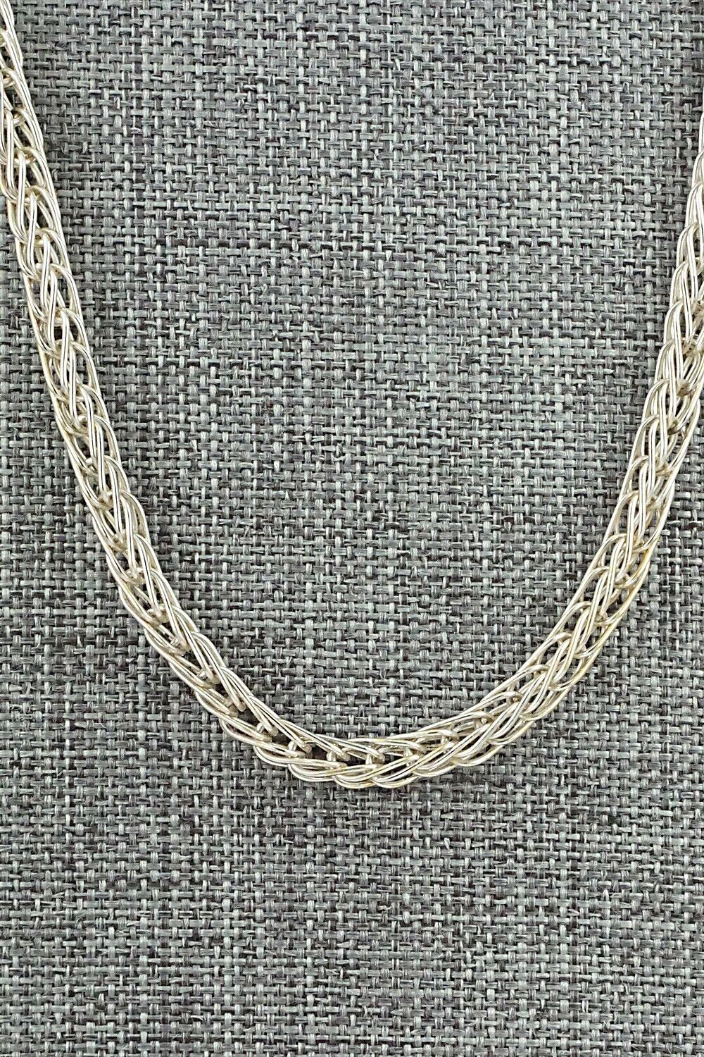 Sterling Silver Chain Necklace 24" - Smokey Gchachu