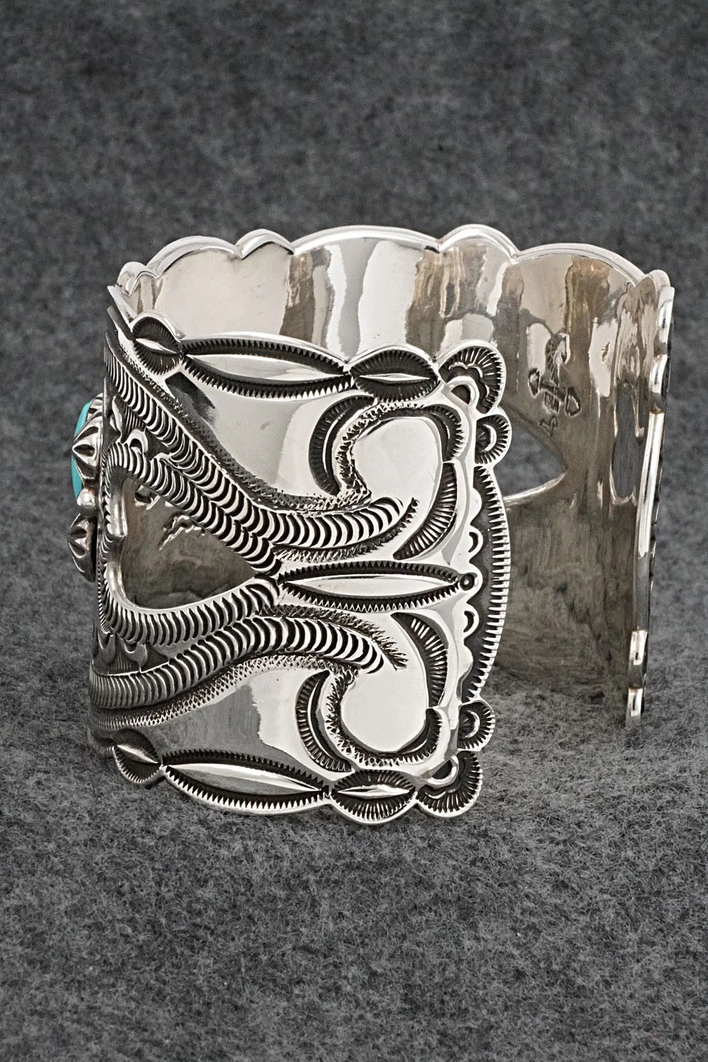 Turquoise & Sterling Silver Bracelet - Roland Dixson