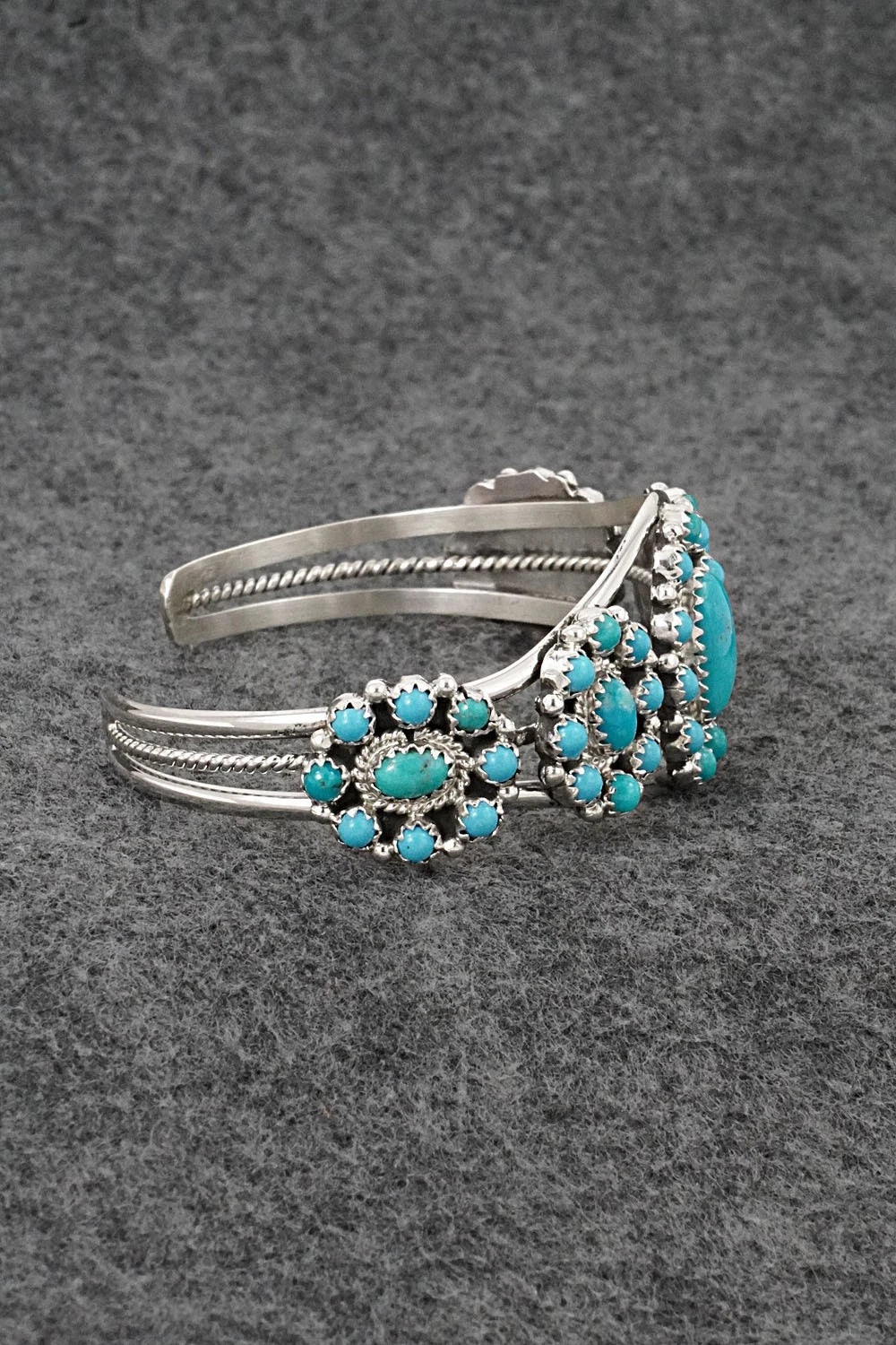 Turquoise & Sterling Silver Bracelet - Nathaniel Kurley