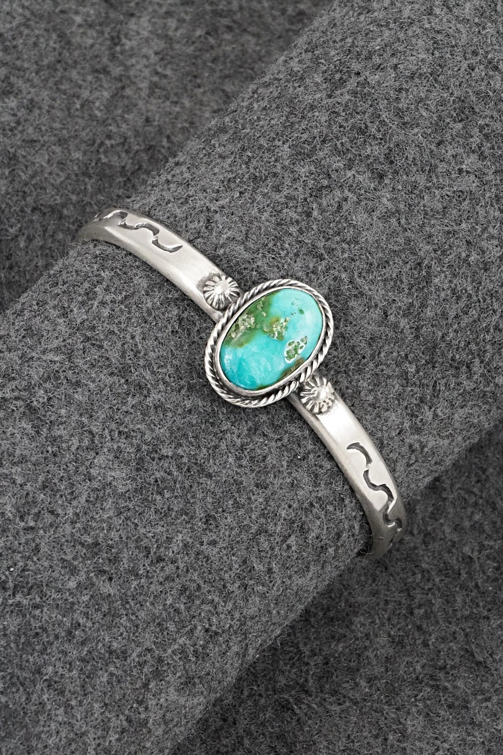 Turquoise & Sterling Silver Bracelet - Samuel Yellowhair