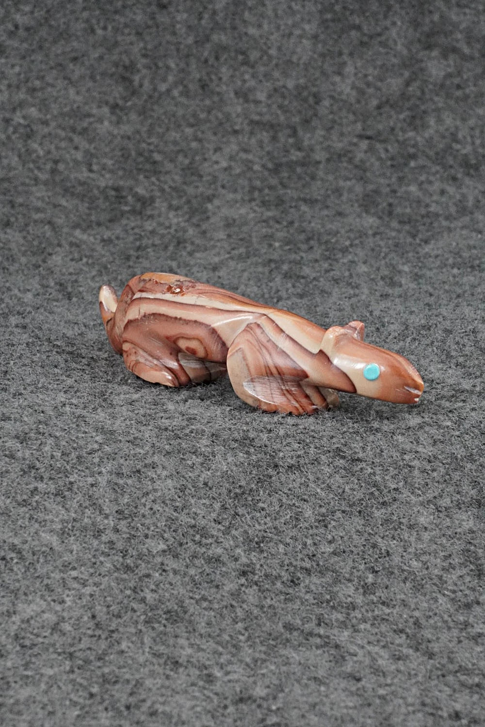 Mountain Lion Zuni Fetish Carving - Ronnie Lunasee