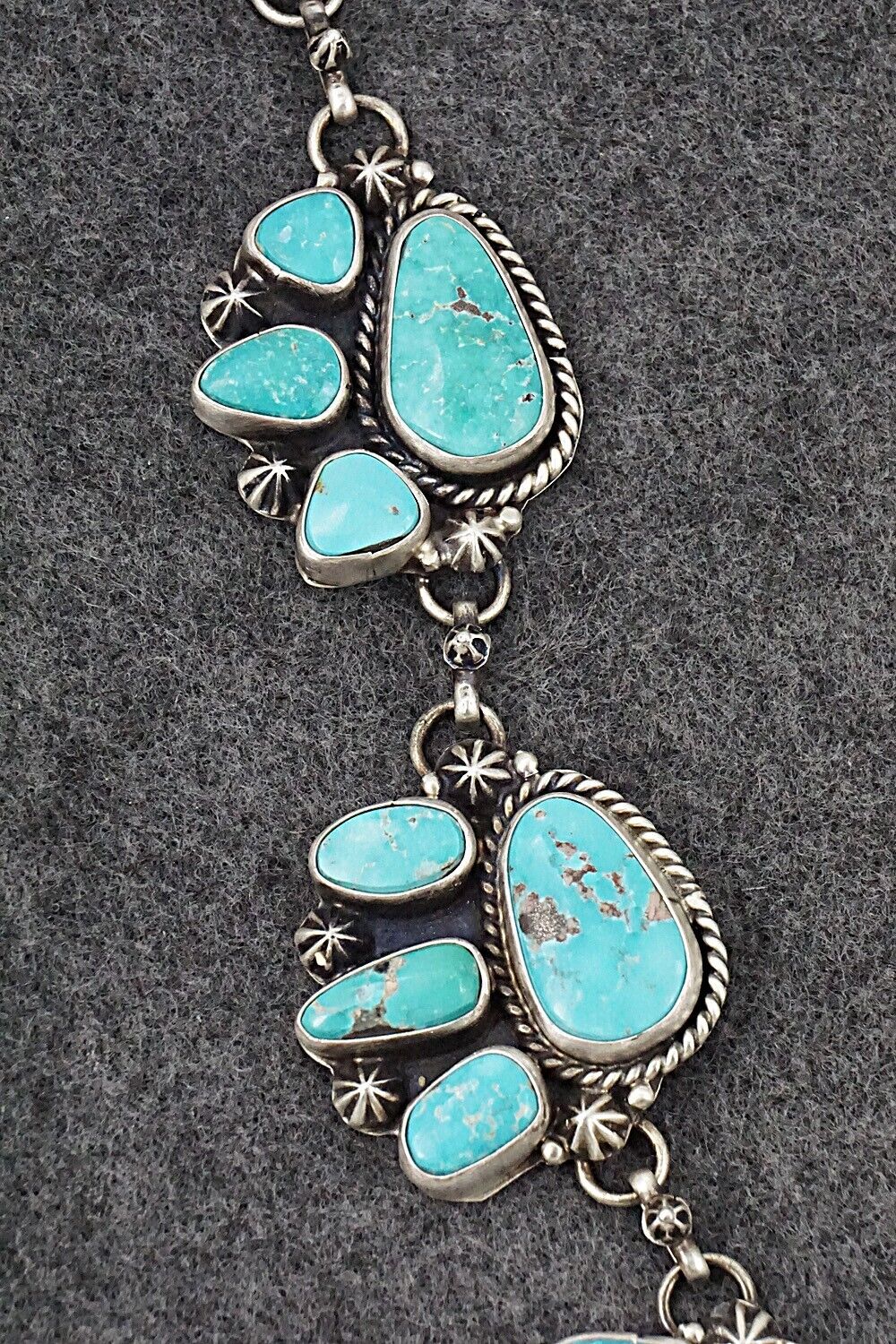 Turquoise & Sterling Silver Necklace and Earrings Set - Bob Becenti