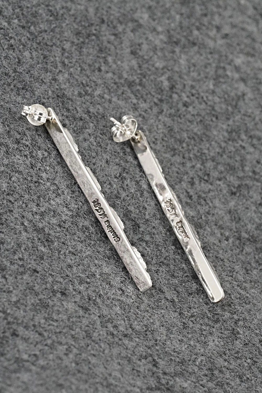 Turquoise & Sterling Silver Earrings - Murray Hannaweeka