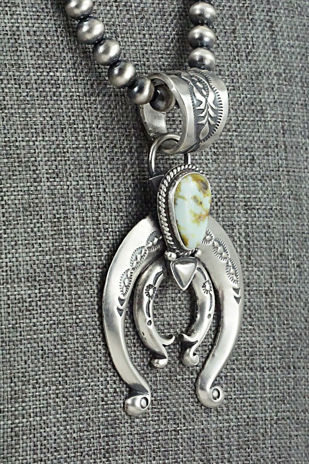 Variscite & Sterling Silver Necklace - Paige Gordon