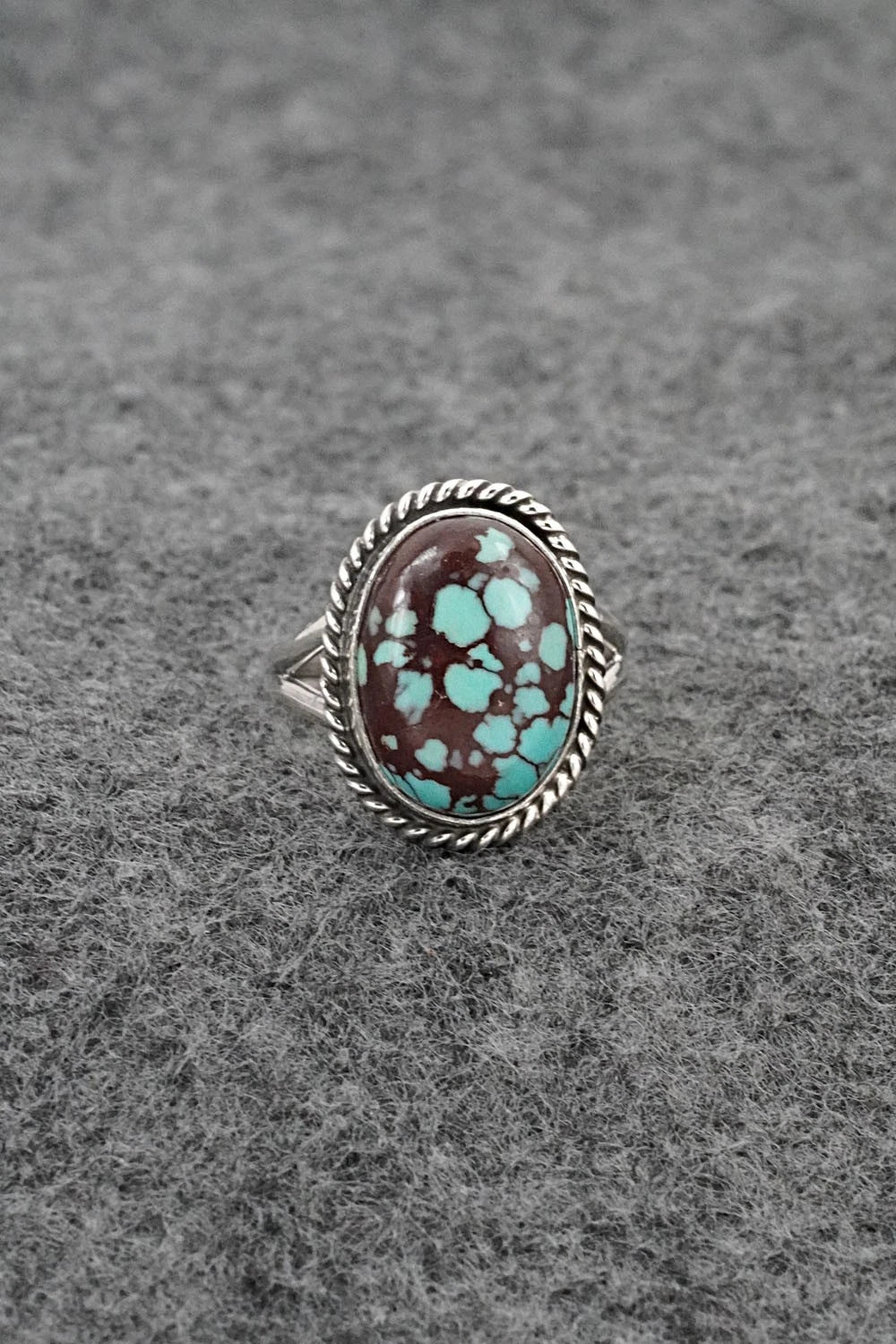 Turquoise & Sterling Silver Ring - Eugene Gruber - Size 5