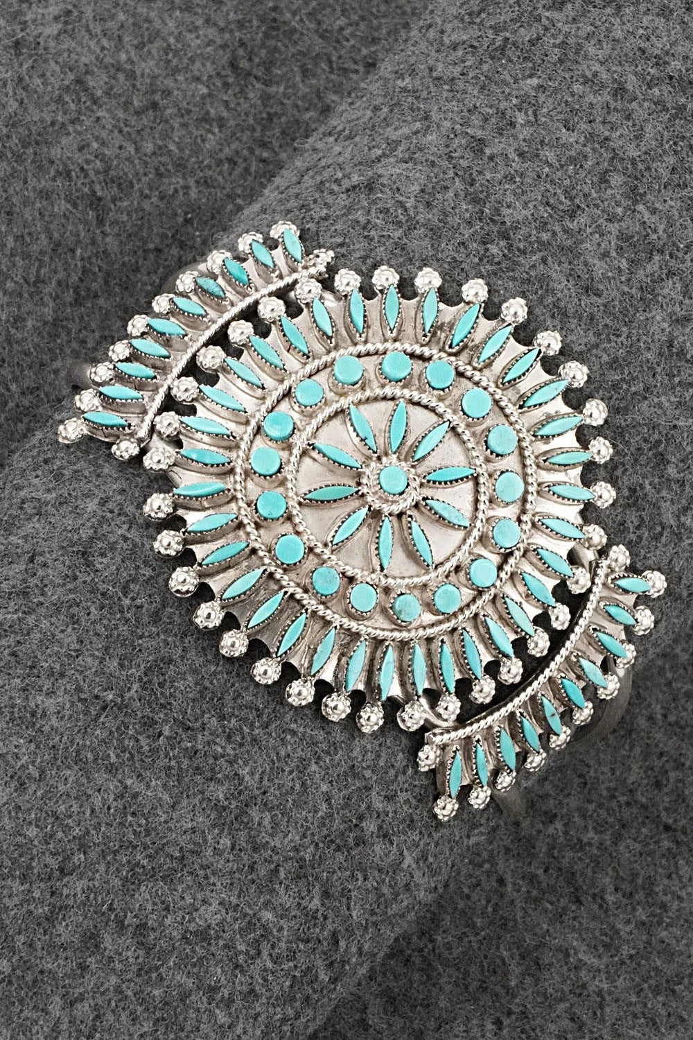 Turquoise & Sterling Silver Bracelet - Merlinda Chavez