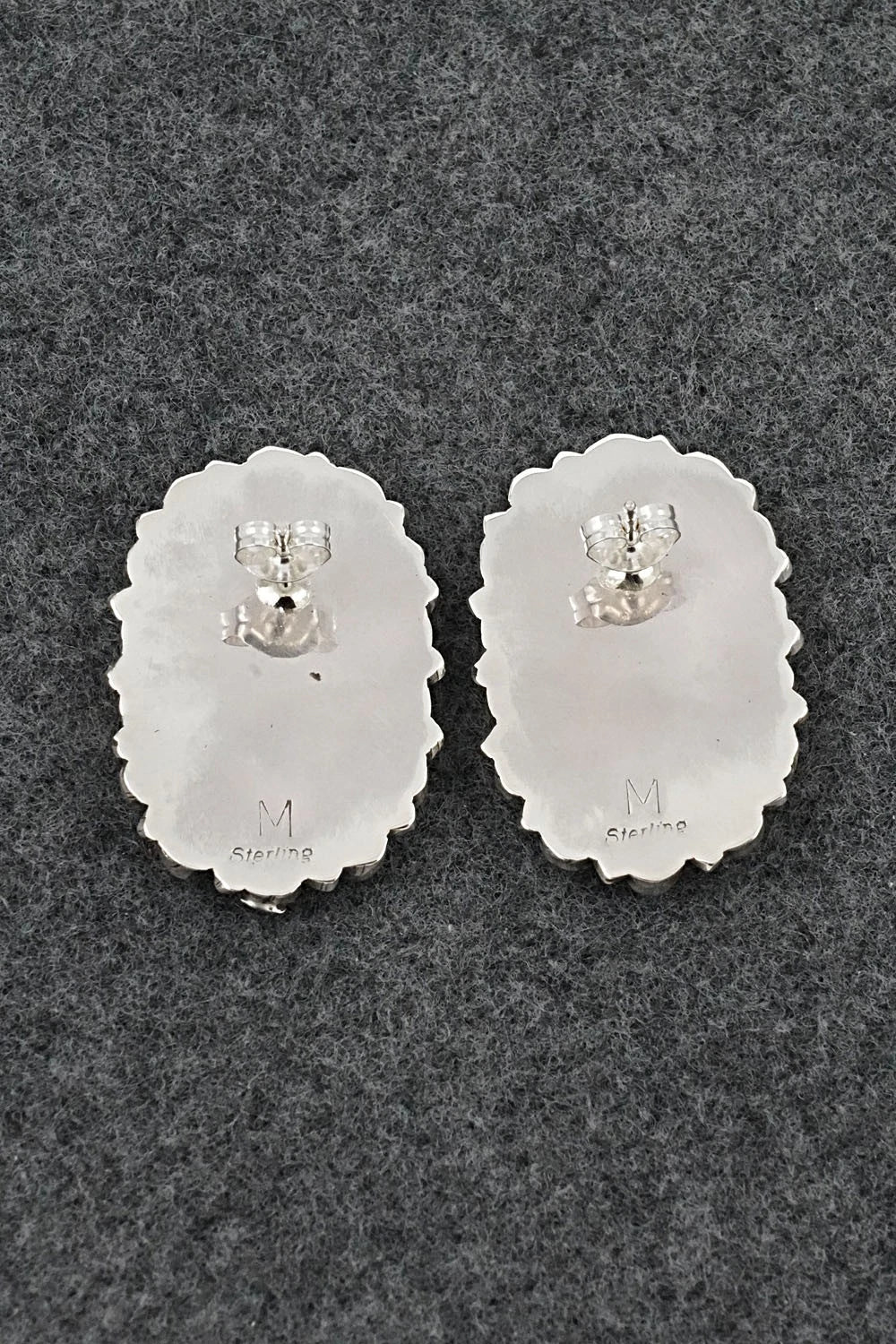 Turquoise & Sterling Silver Earrings - Gerald Mitchell