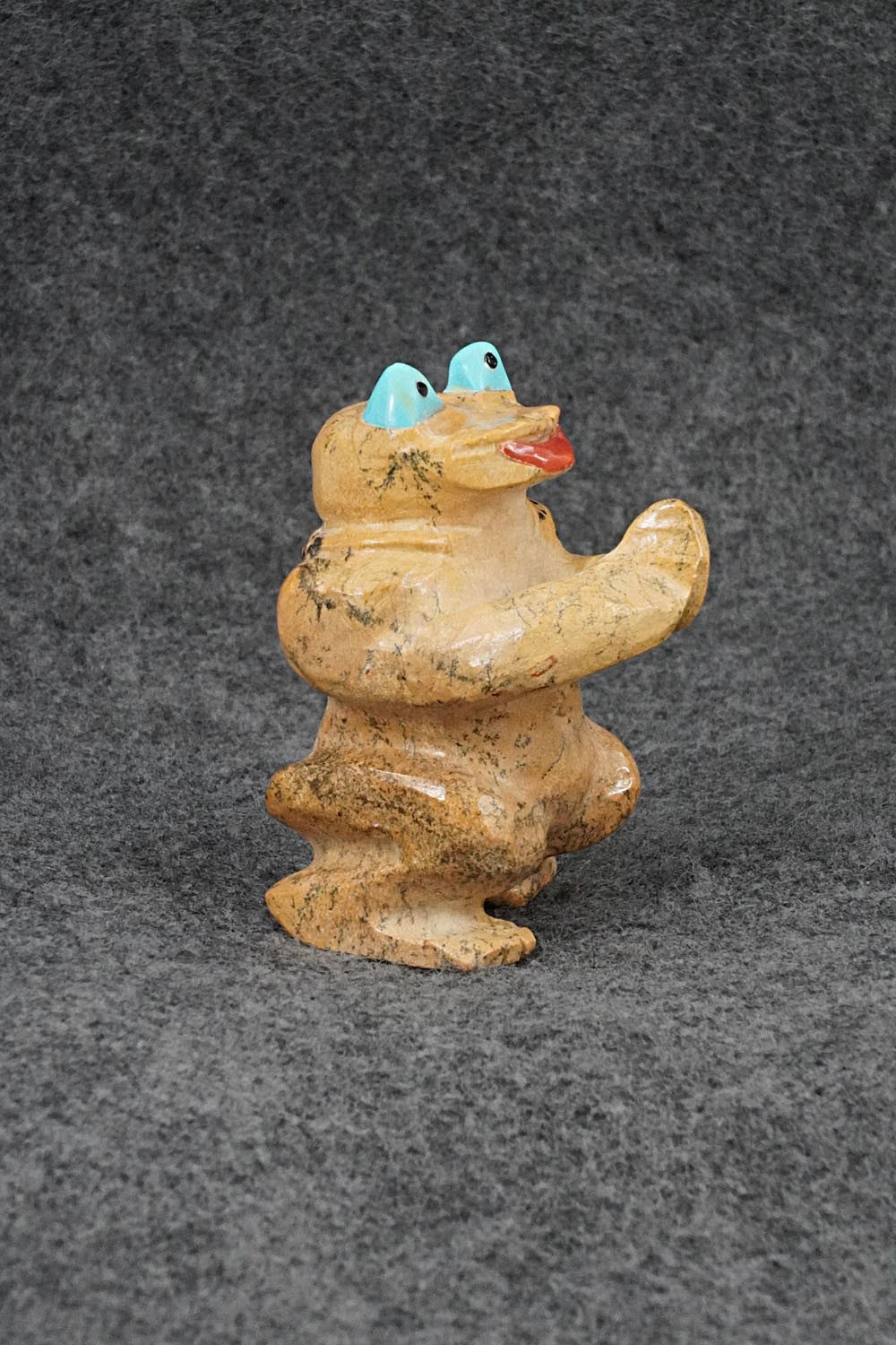 Frog Zuni Fetish Carving - Freddie Leekya