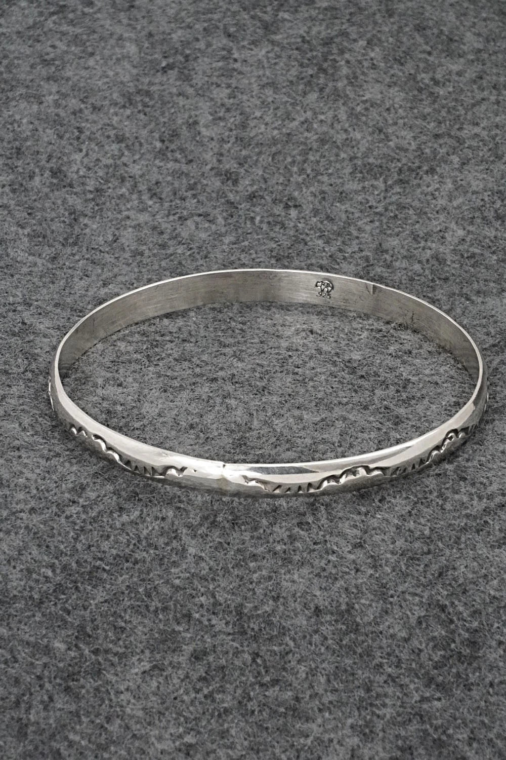 Sterling Silver Bangle Bracelet - Elaine Tahe