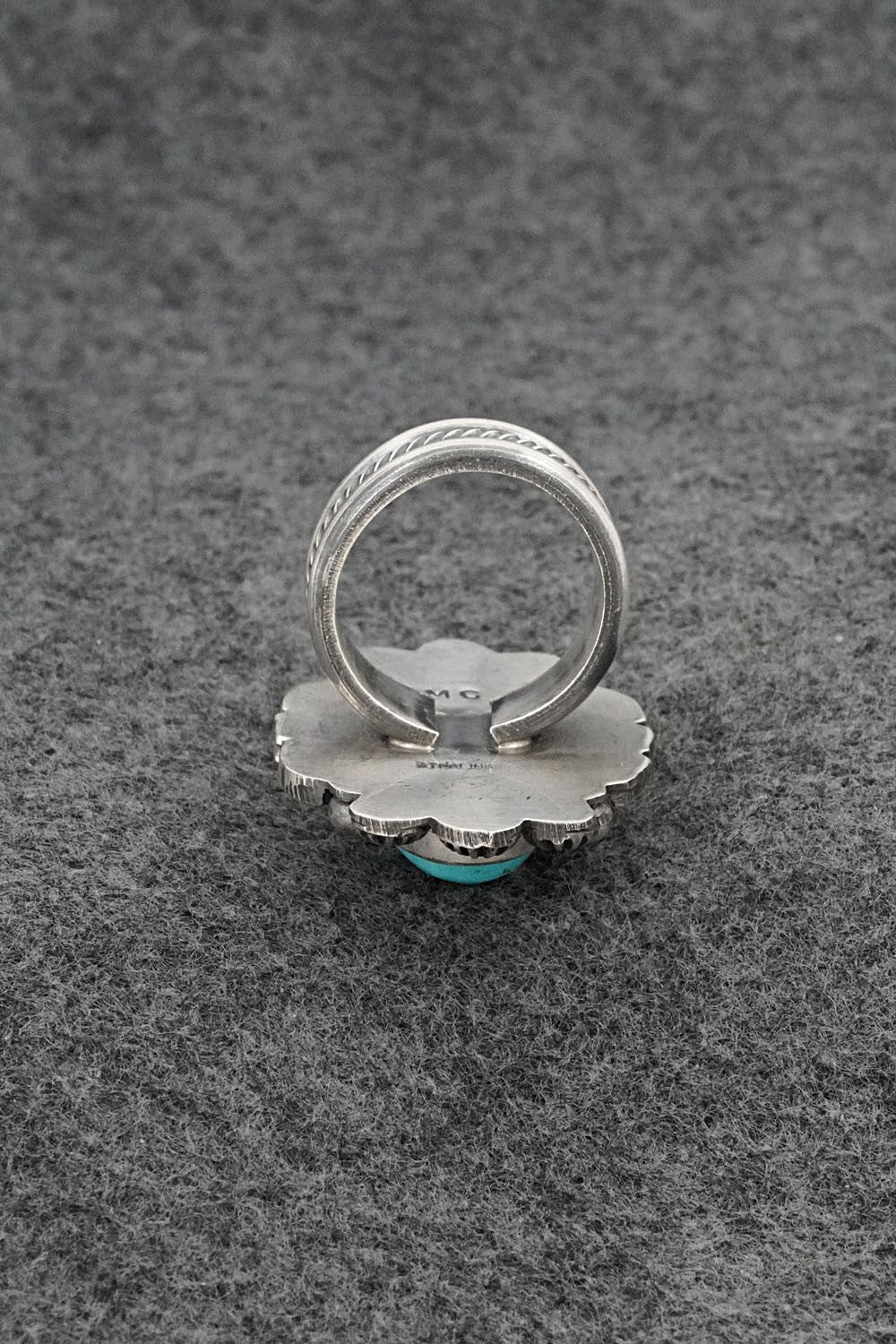 Turquoise & Sterling Silver Ring - Michael Calladitto - Size 7.5