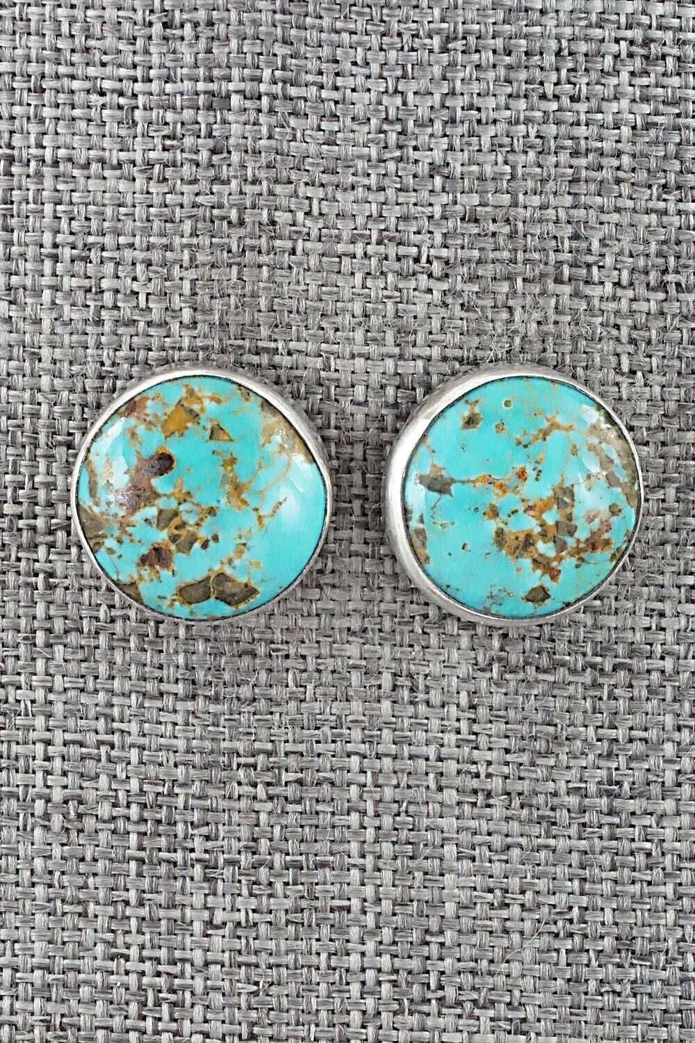 Turquoise & Sterling Silver Earrings - Marco Begaye