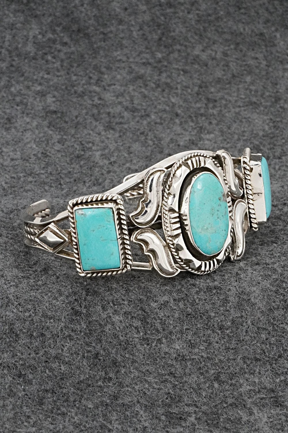 Turquoise & Sterling Silver Bracelet - Emerson Delgarito