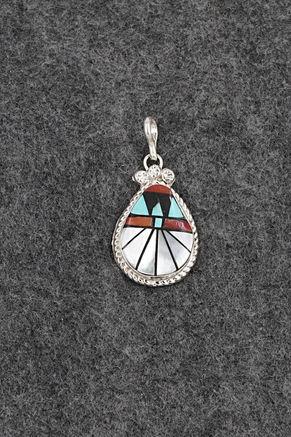 Multi-Stone & Sterling Silver Pendant - Ola Eriacho