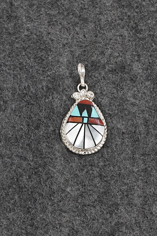 Multi-Stone & Sterling Silver Pendant - Ola Eriacho