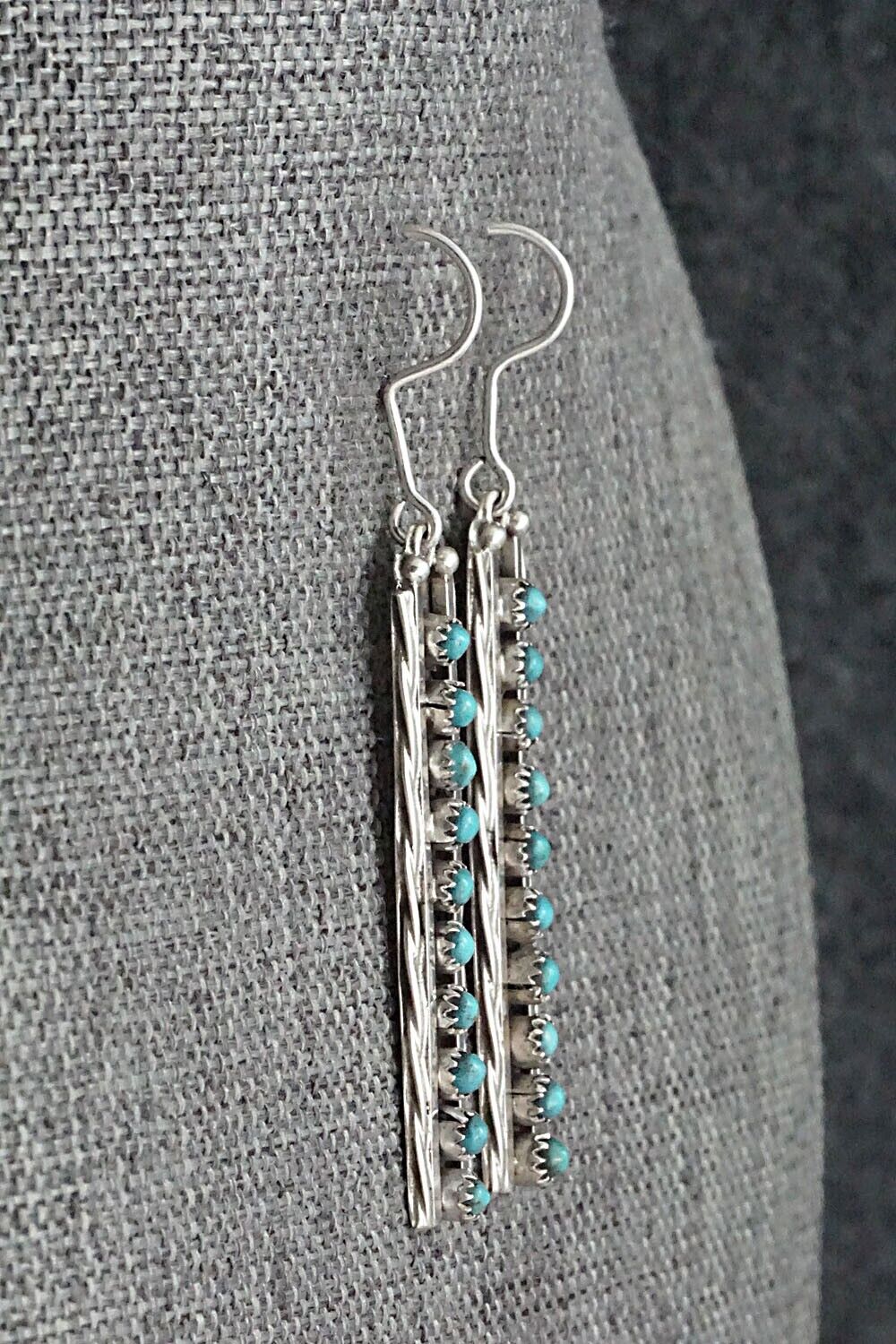 Turquoise & Sterling Silver Earrings - Stephen Haloo
