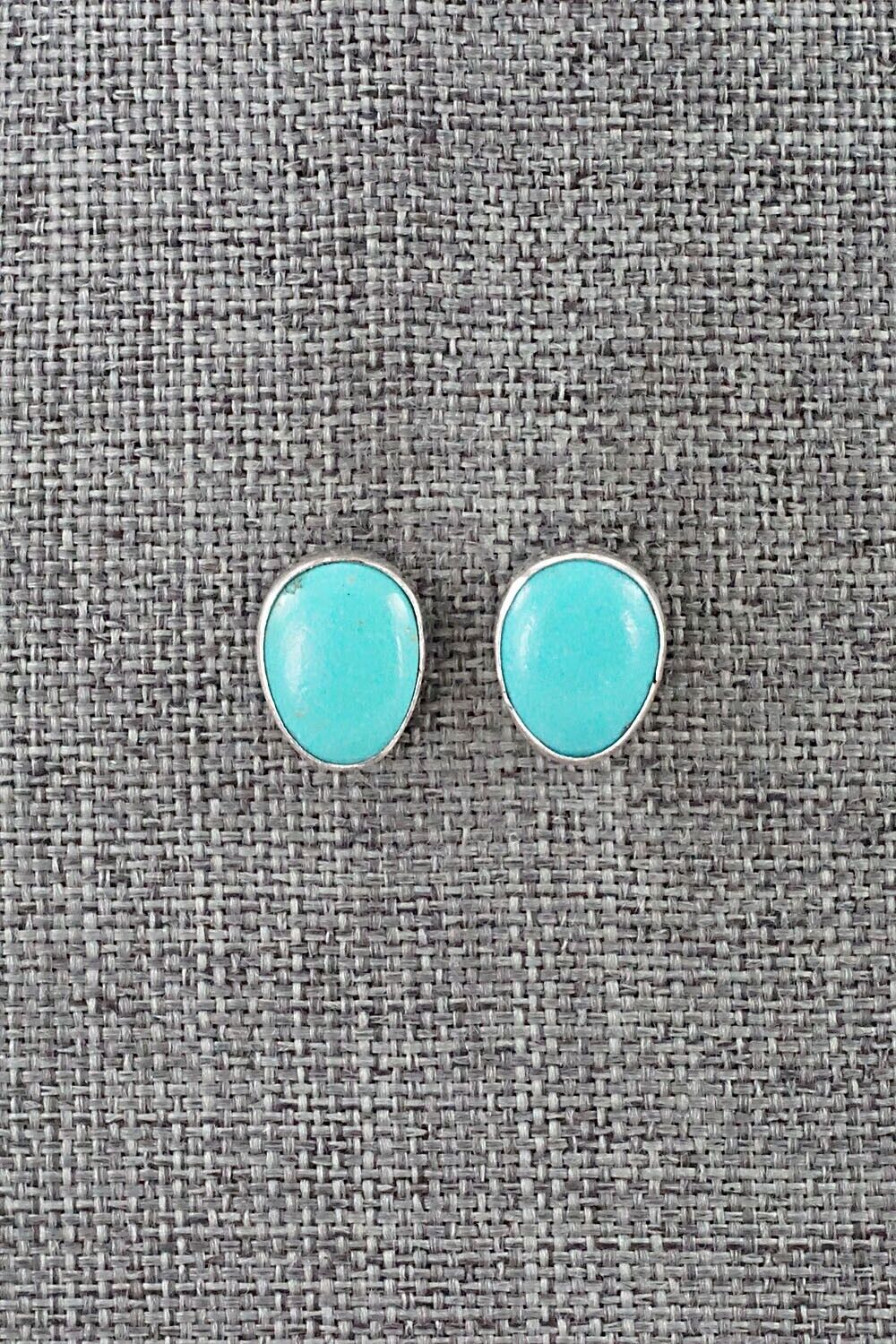 Turquoise & Sterling Silver Earrings - Marco Begaye