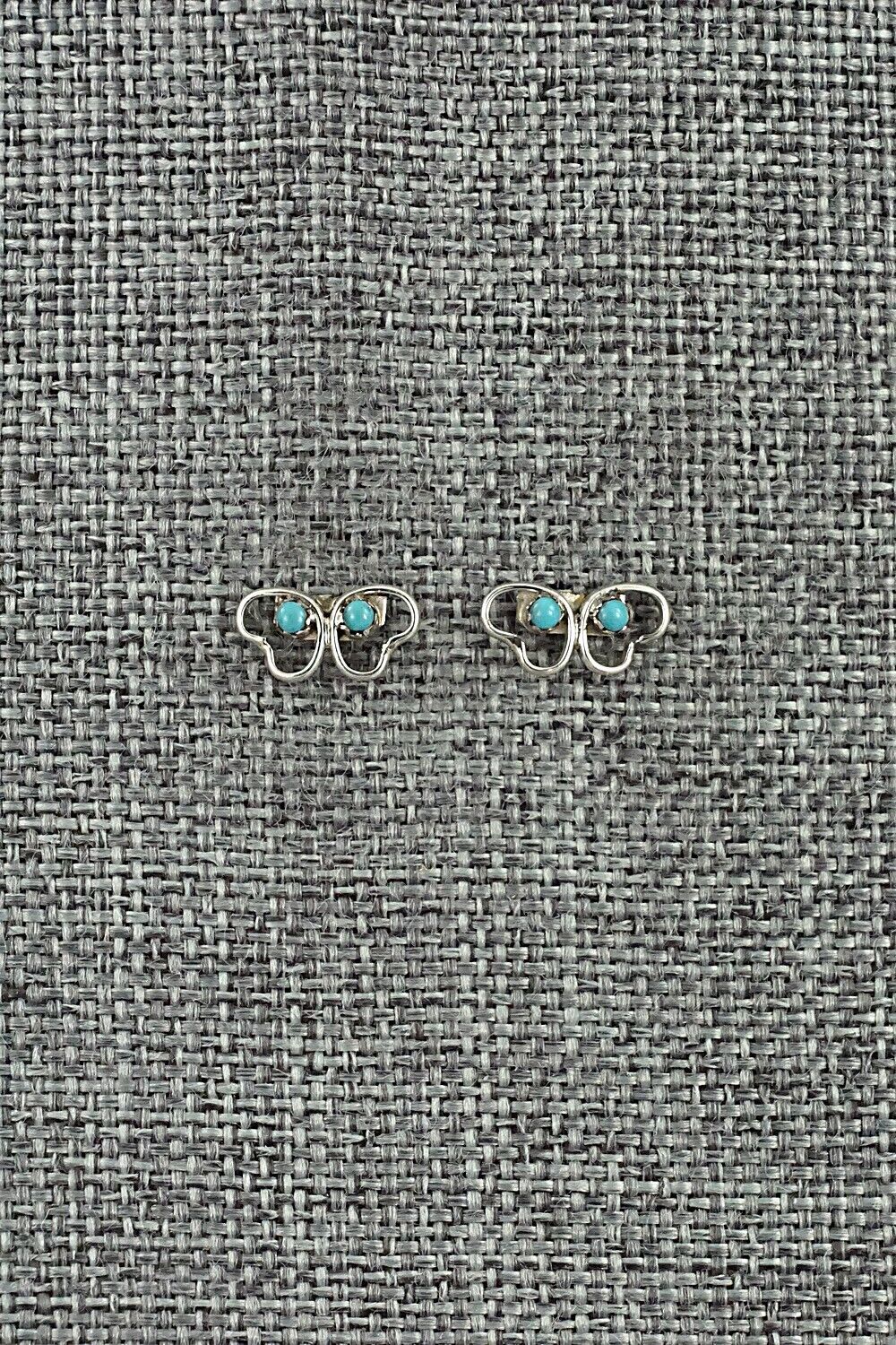 Turquoise & Sterling Silver Earrings - Dorothy Natachu