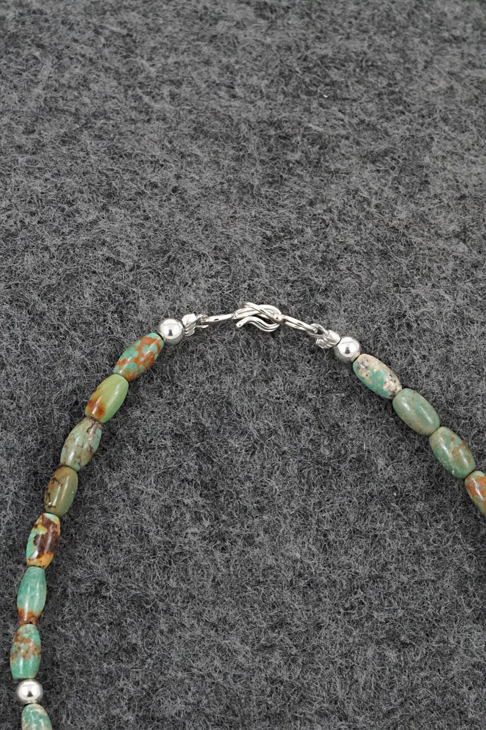 Turquoise & Sterling Silver Bracelet - Doreen Jake