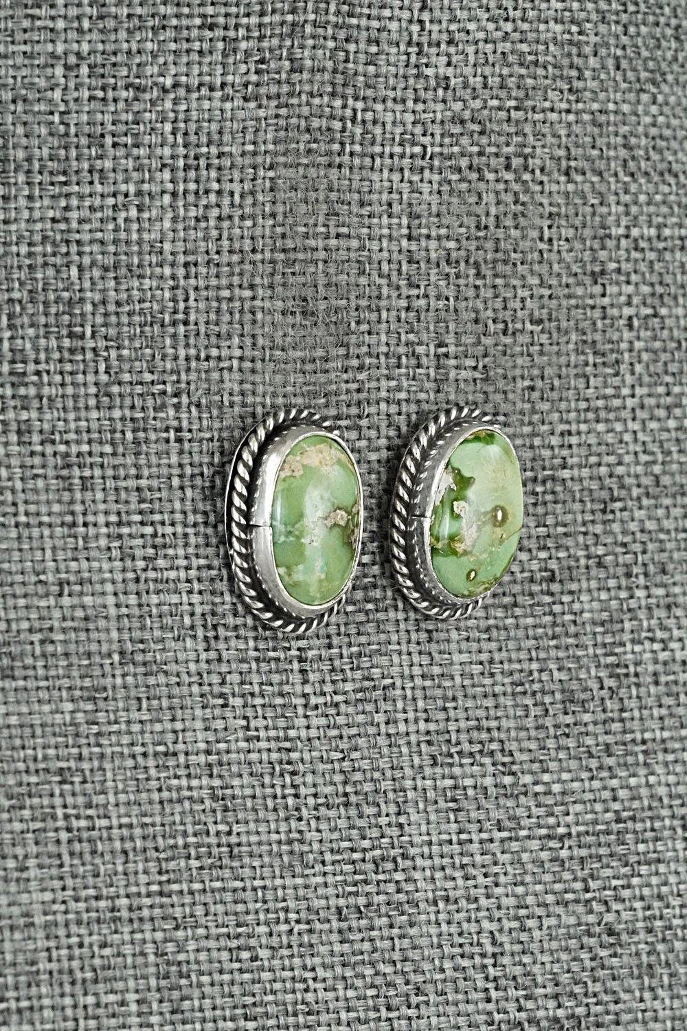 Turquoise & Sterling Silver Earrings - Rosemary Saunders