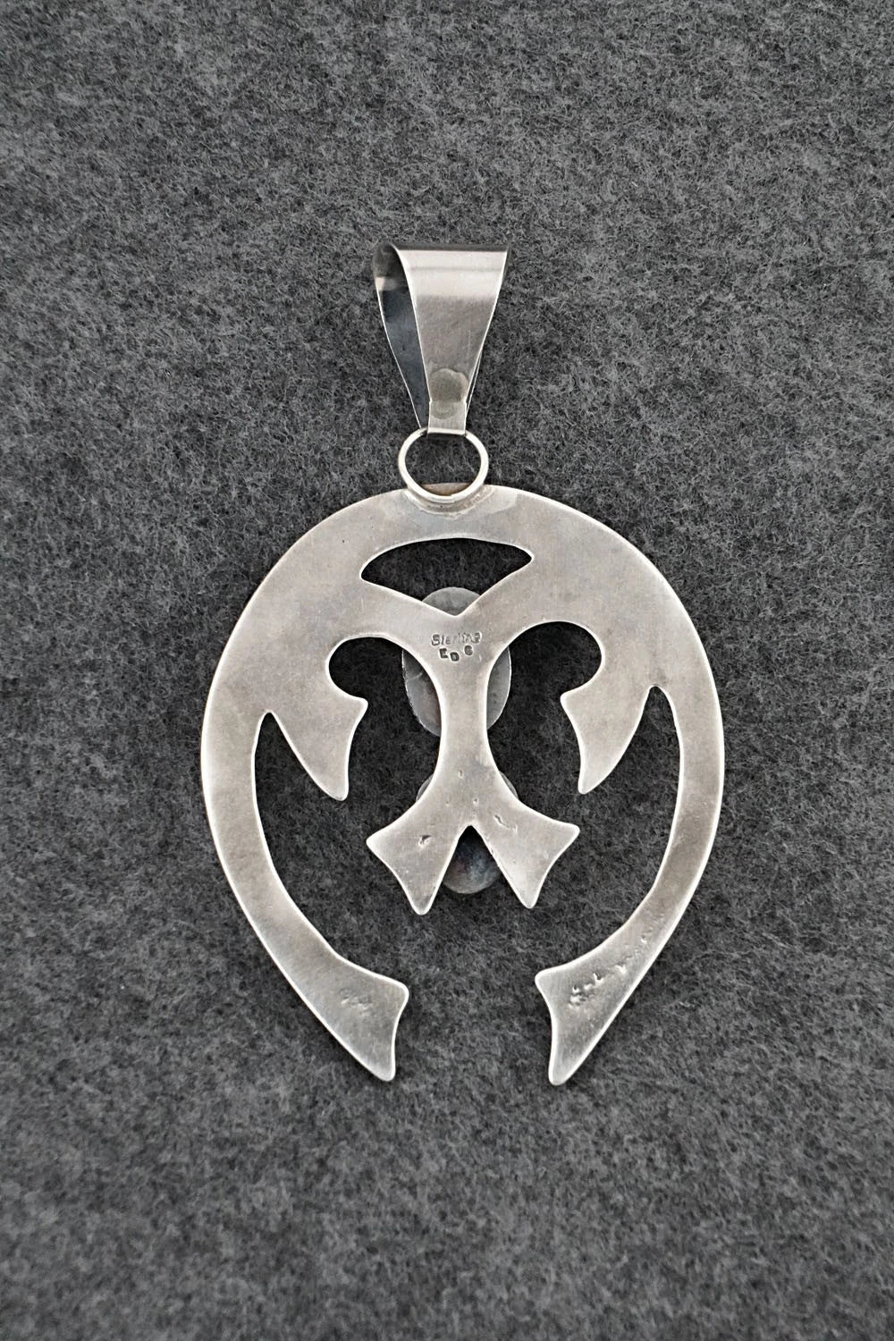 Turquoise & Sterling Silver Pendant - Eugene Gruber