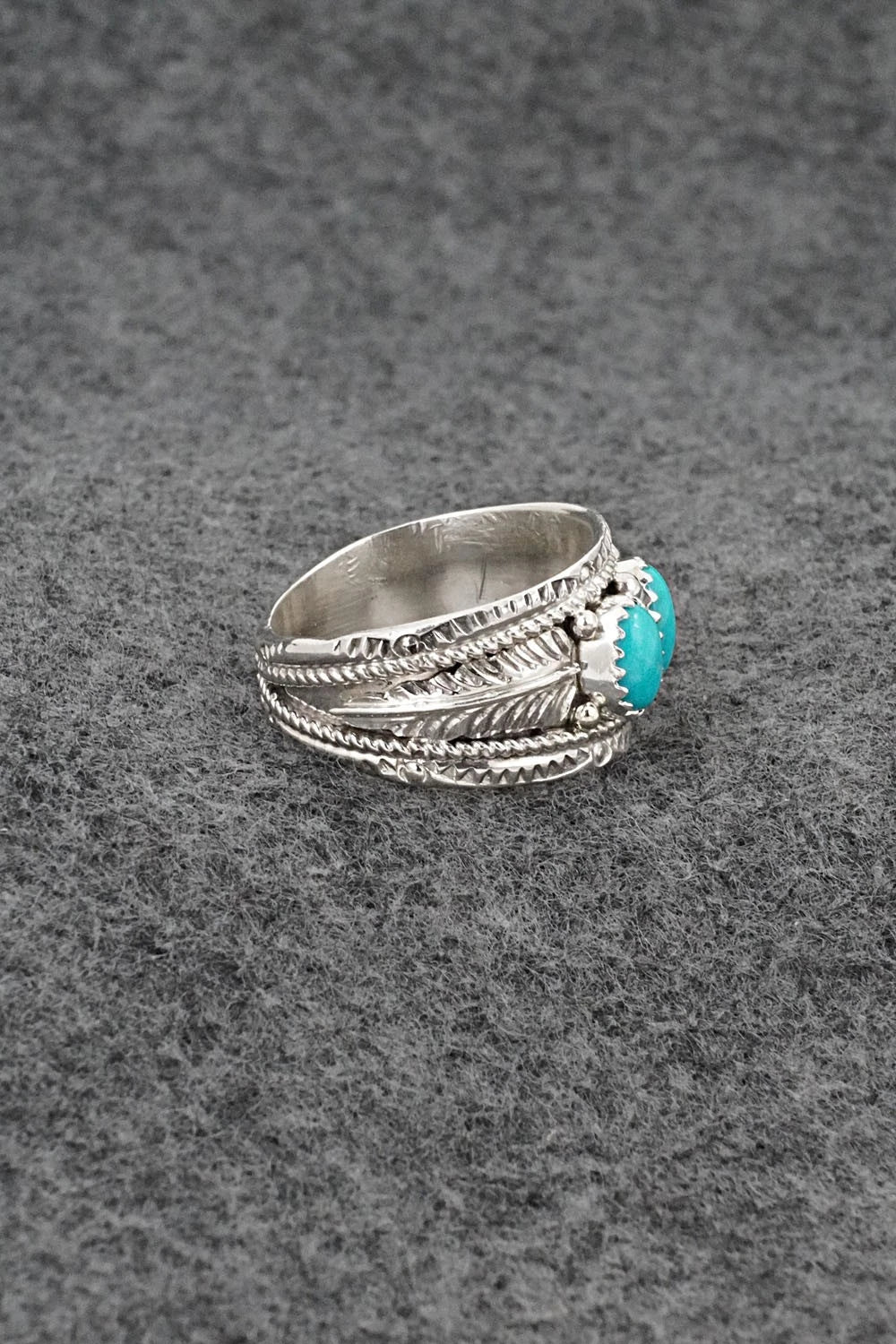 Turquoise & Sterling Silver Ring - Betty Begaye - Size 10