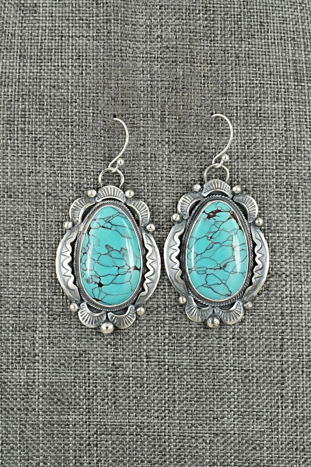 Turquoise & Sterling Silver Earrings - Jackson Hoskie