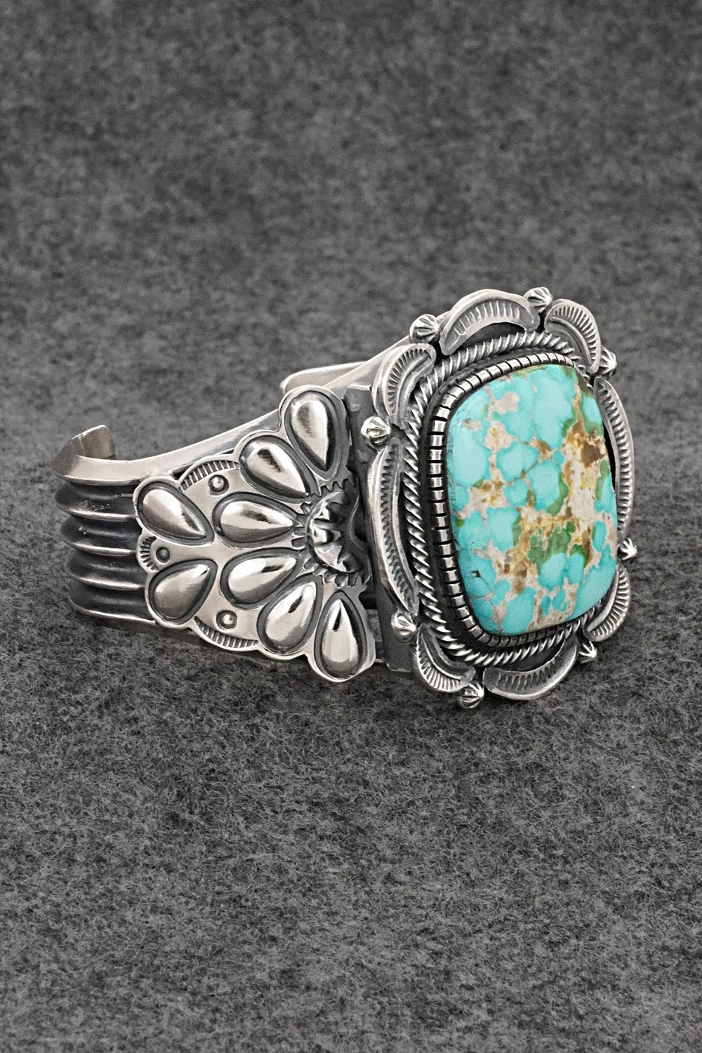 Turquoise & Sterling Silver Bracelet - Hank Vandever
