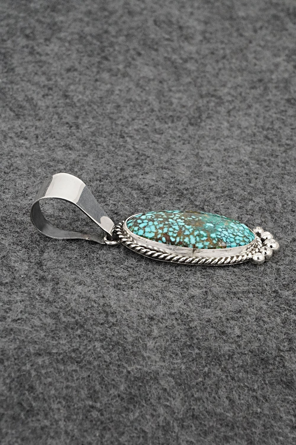 Turquoise & Sterling Silver Pendant - Rena Begay