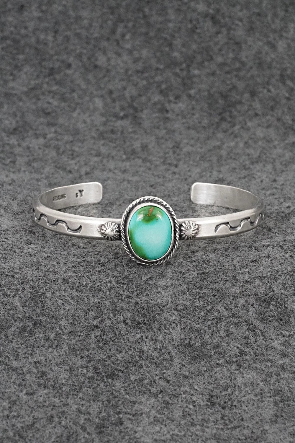 Turquoise & Sterling Silver Bracelet - Samuel Yellowhair