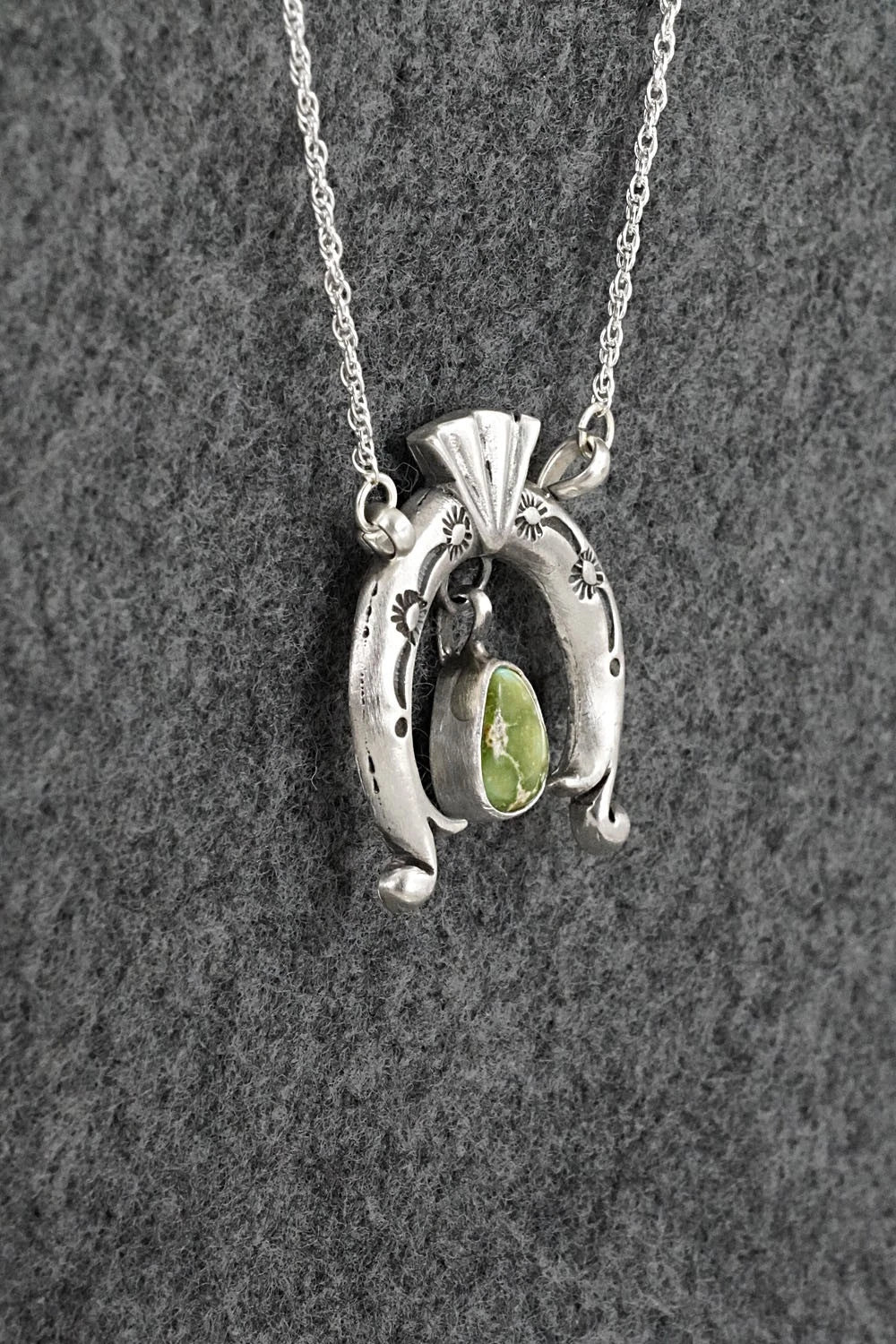 Turquoise & Sterling Silver Necklace - Gary Shorty