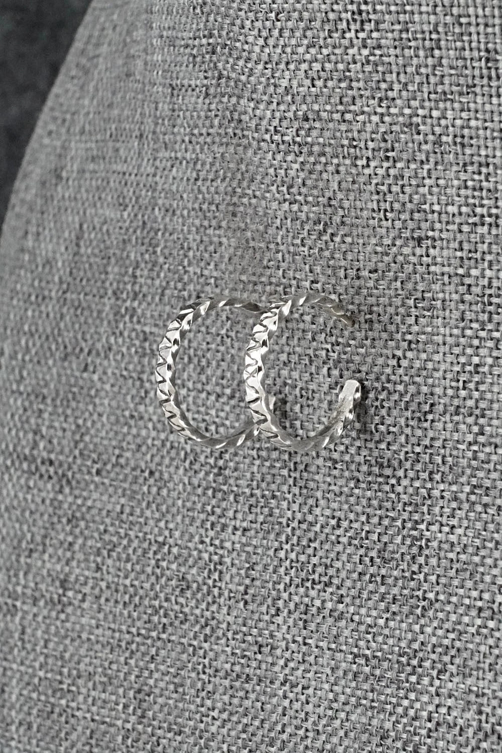 Sterling Silver Hoop Earrings - Elaine Tahe