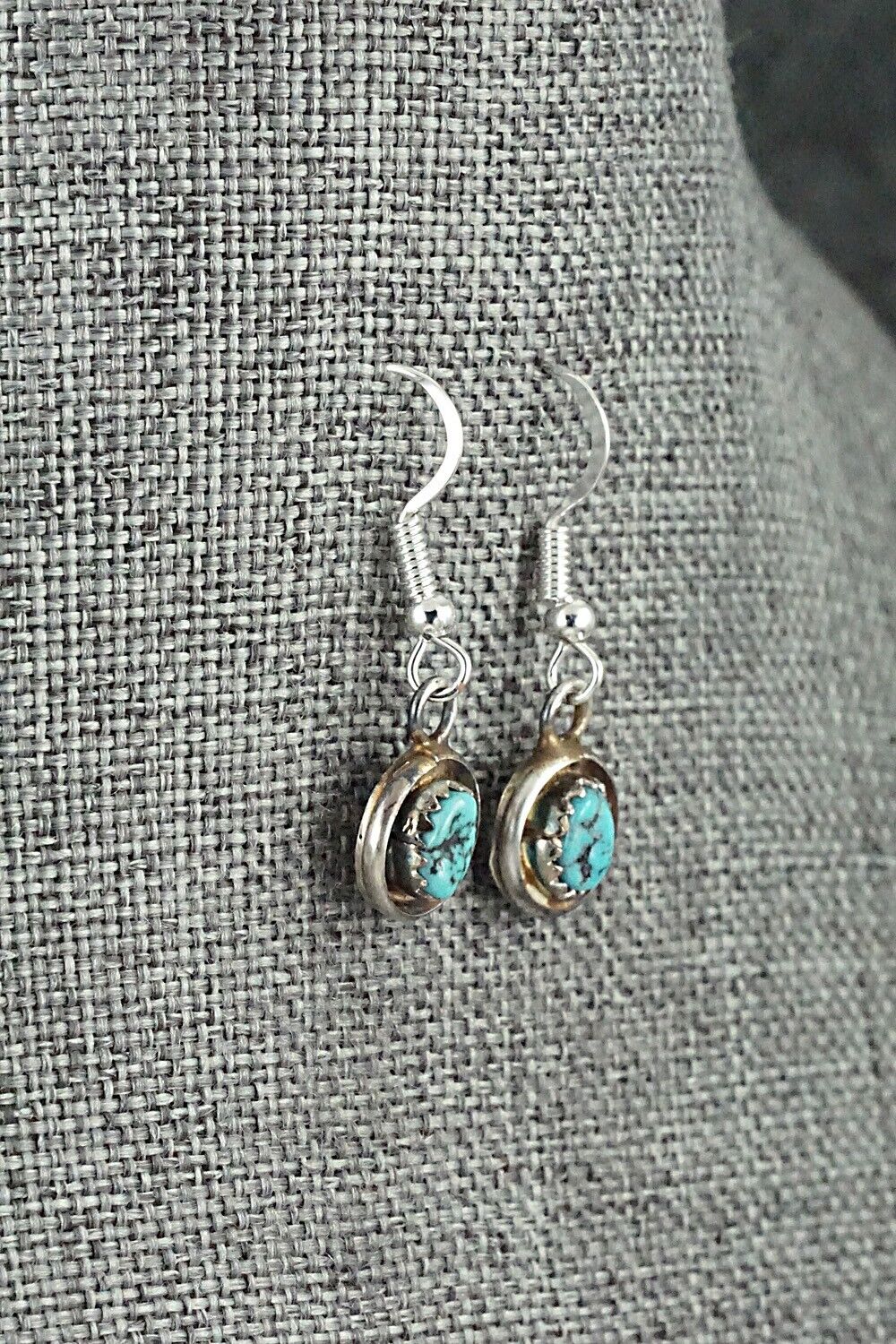 Turquoise & Sterling Silver Mini Squash Blossom Set - Phil Garcia