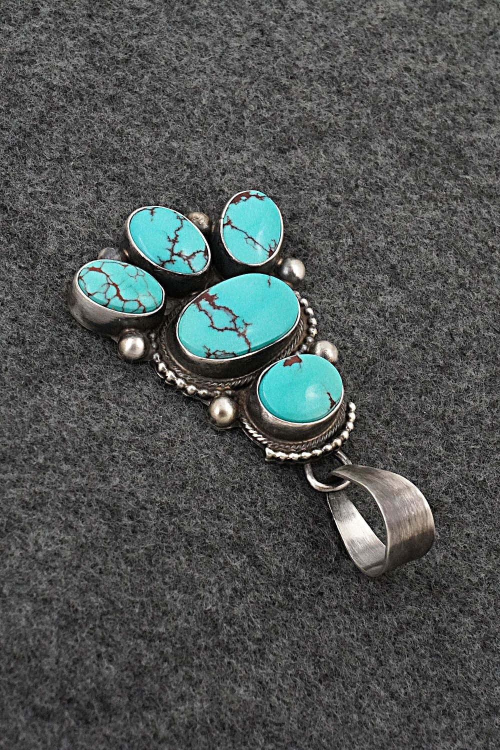 Turquoise & Sterling Silver Pendant and Earrings Set - Kathleen Chavez