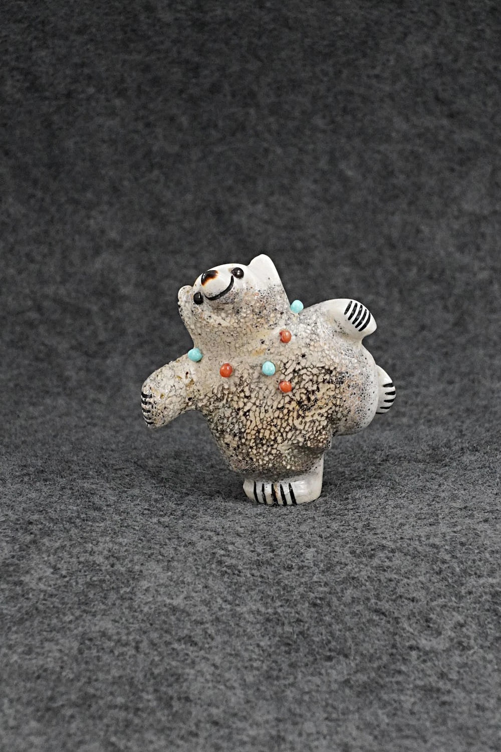 Dancing Bear Zuni Fetish Carving - Claudia Peina