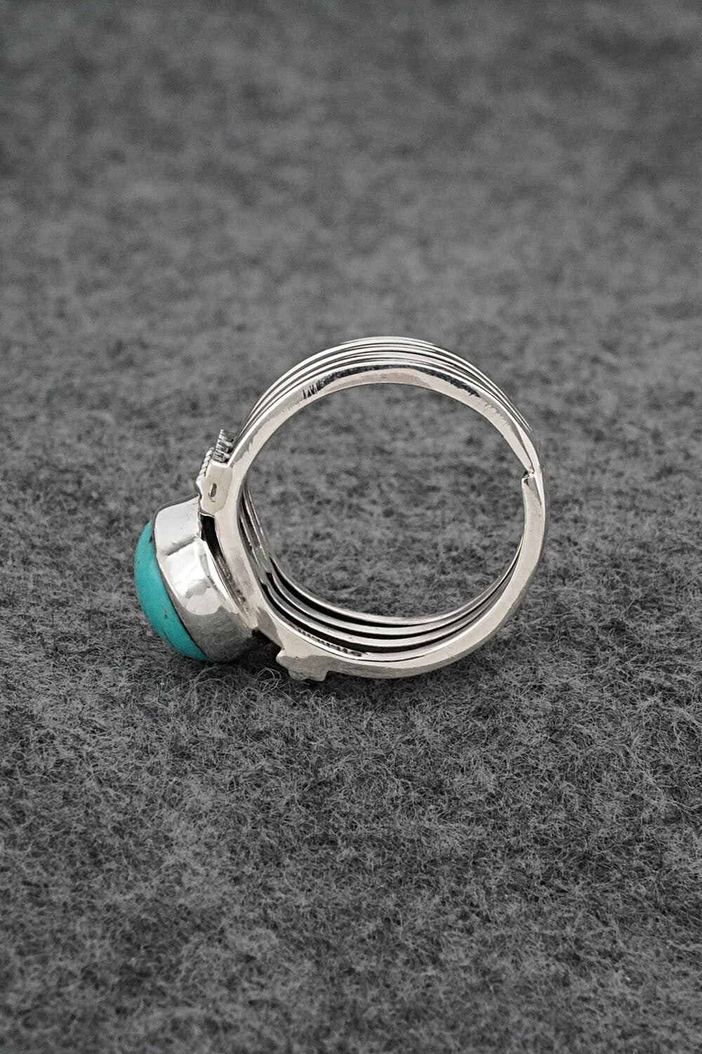 Turquoise & Sterling Silver Ring - Thomas Yazzie - Size 7
