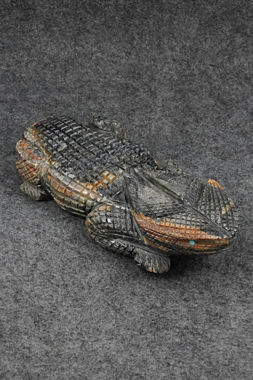 Horned Toad Zuni Fetish Carving - Tony Mackel