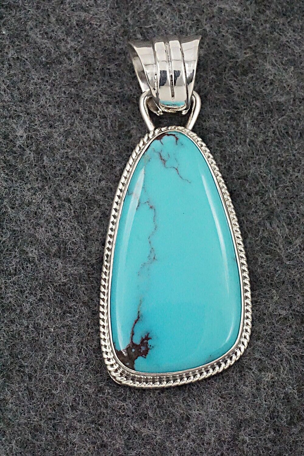 Turquoise and Sterling Silver Pendant - Sharon McCarthy