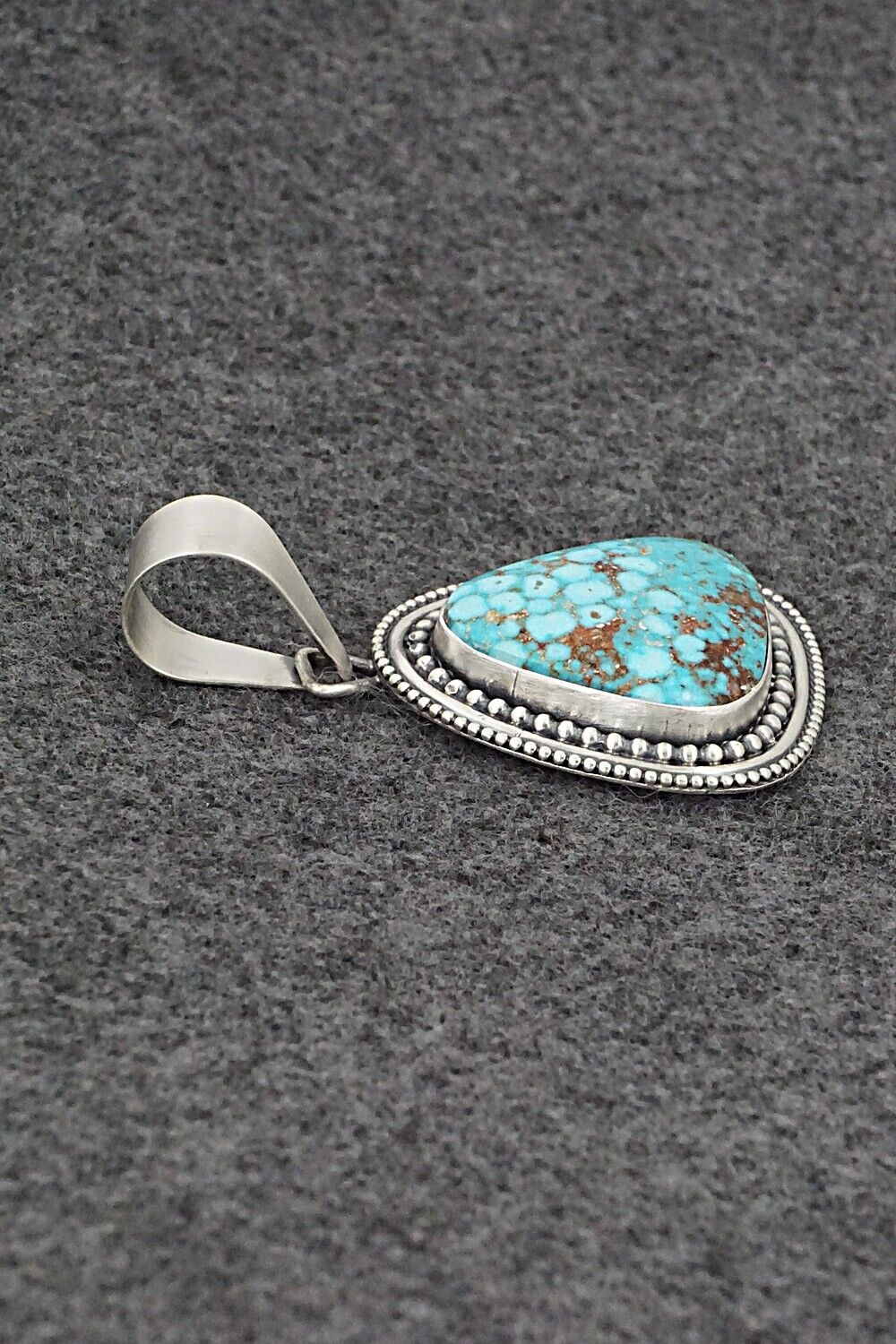 Turquoise & Sterling Silver Pendant - Daniel Benally