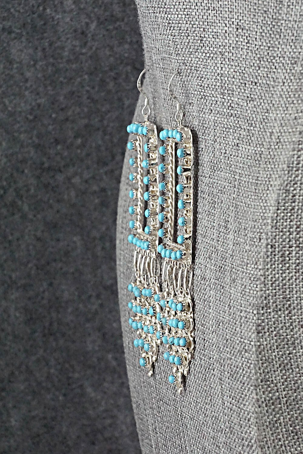 Turquoise & Sterling Silver Earrings - Wayne Johnson