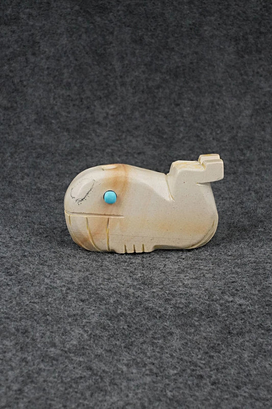 Whale Zuni Fetish Carving - Cody Chavez