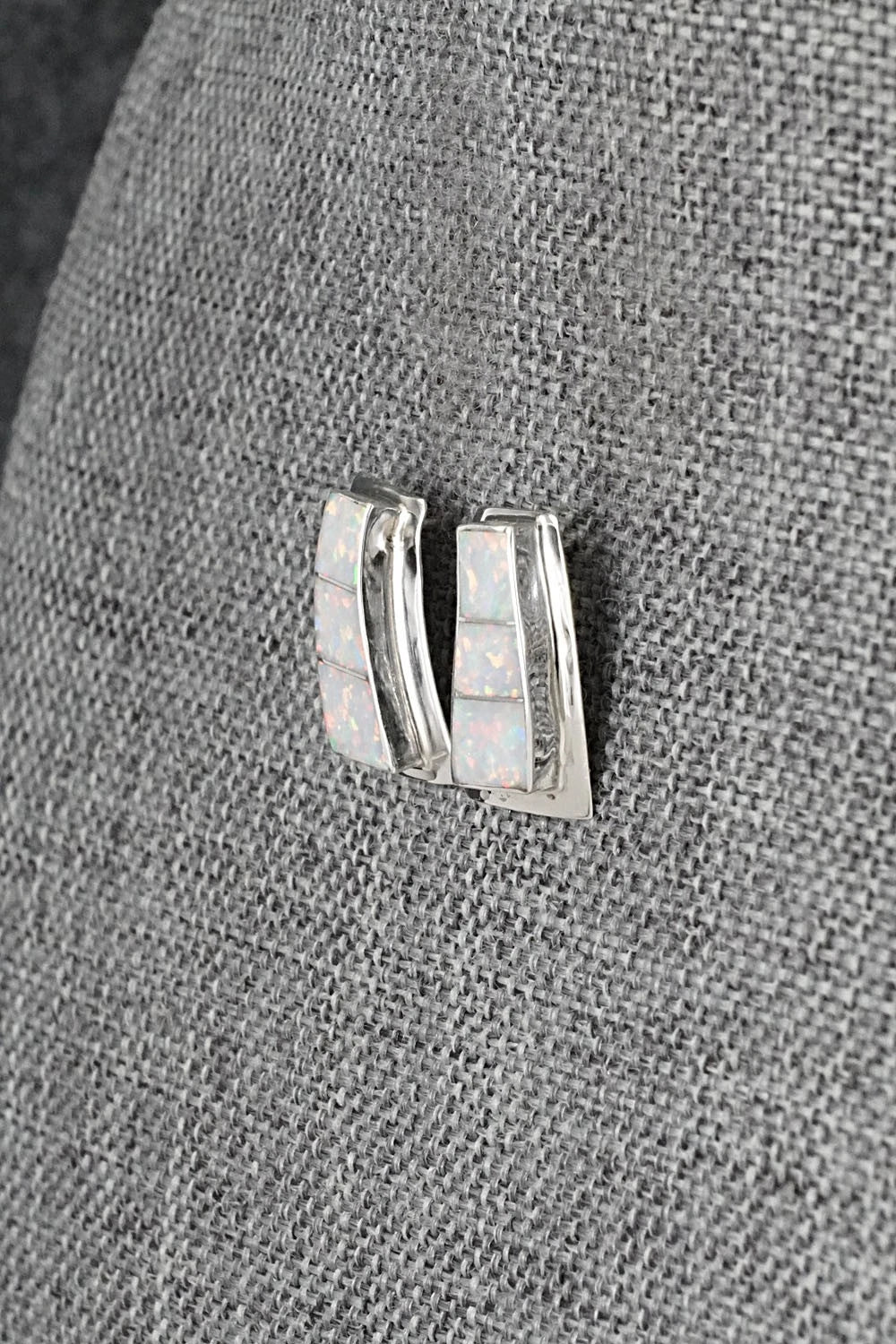 Opalite & Sterling Silver Earrings - Nathaniel Johnson