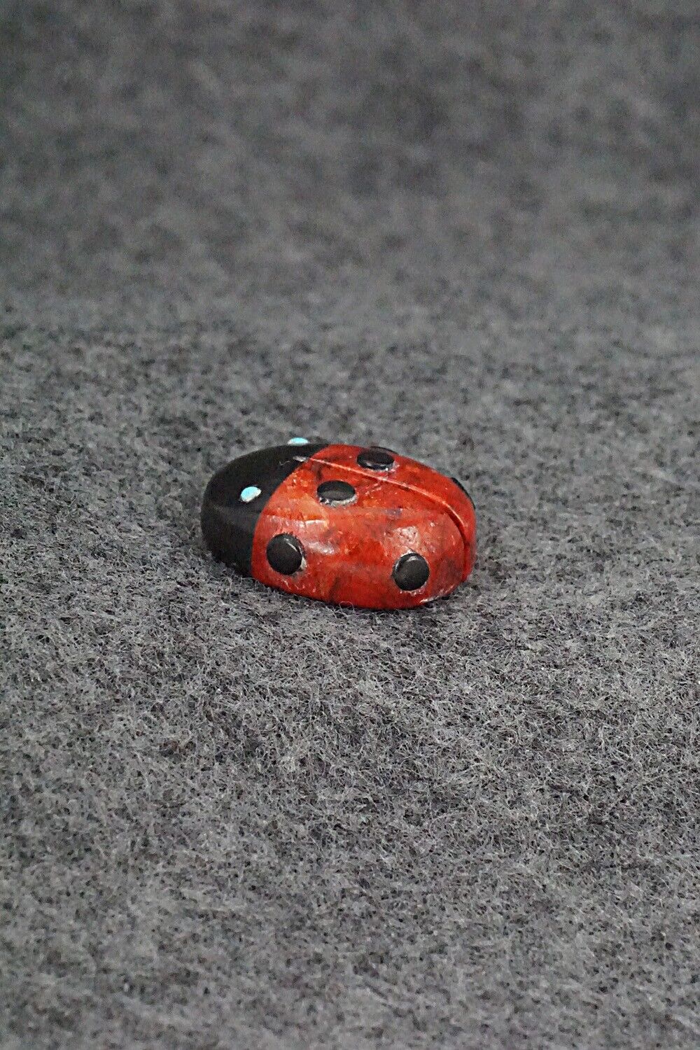 Ladybug Zuni Fetish Carving - Reynold Lunasee